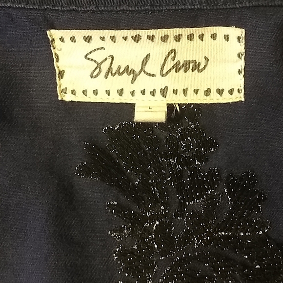 Sheryl Crow embroidered military style jacket Sz L - Picture 15 of 17